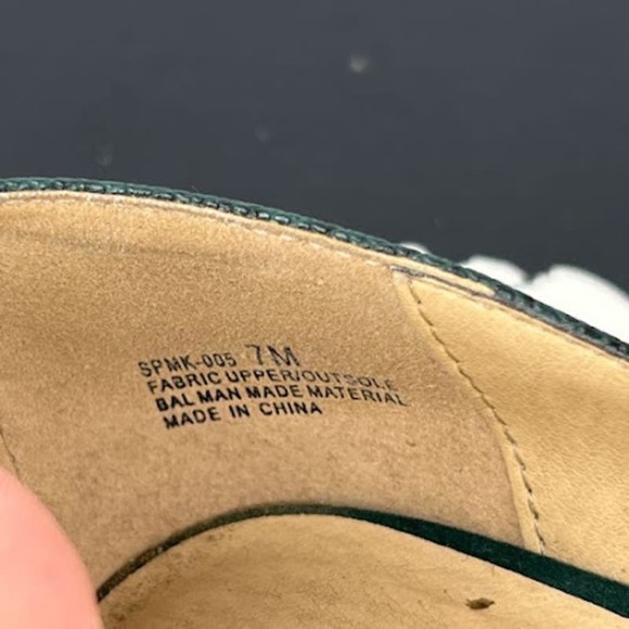 Chinese Laundry green faux leather/suede pumps womens size 7 - Picture 8 of 9